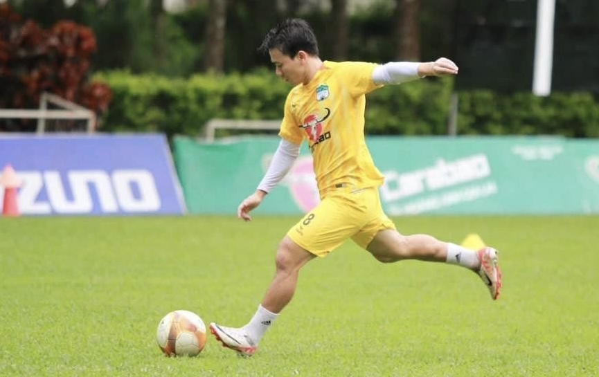 Tien ve Minh Vuong da quyet dinh roi Hoang Anh Gia Lai sau mua giai 2024-2025. Anh: HAGL FC