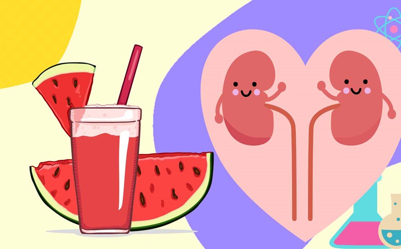 This type of water seems simple but helps keep the kidneys healthy for life. Graphic photo: Thai Anh