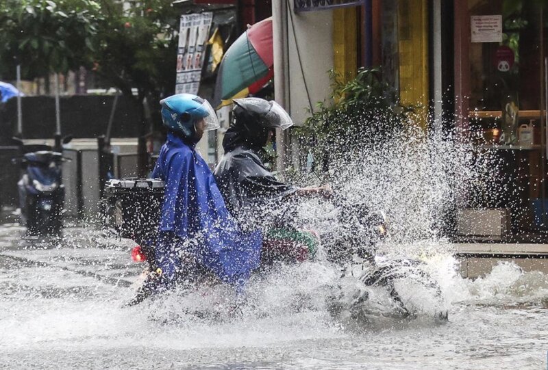 7월 19일 필리핀에 홍수를 일으킨 태풍 위파 사진: 신화통신
