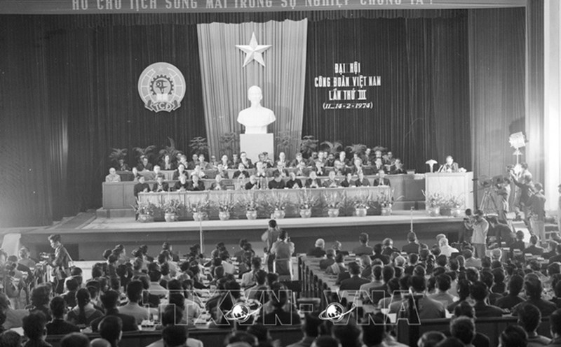 The opening ceremony of the 3rd Vietnam Trade Union Congress in Hanoi, April 11, 7. Photo: VNA