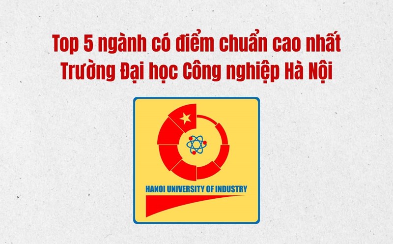 Top 5 majors with the highest benchmark scores at Hanoi University of Industry