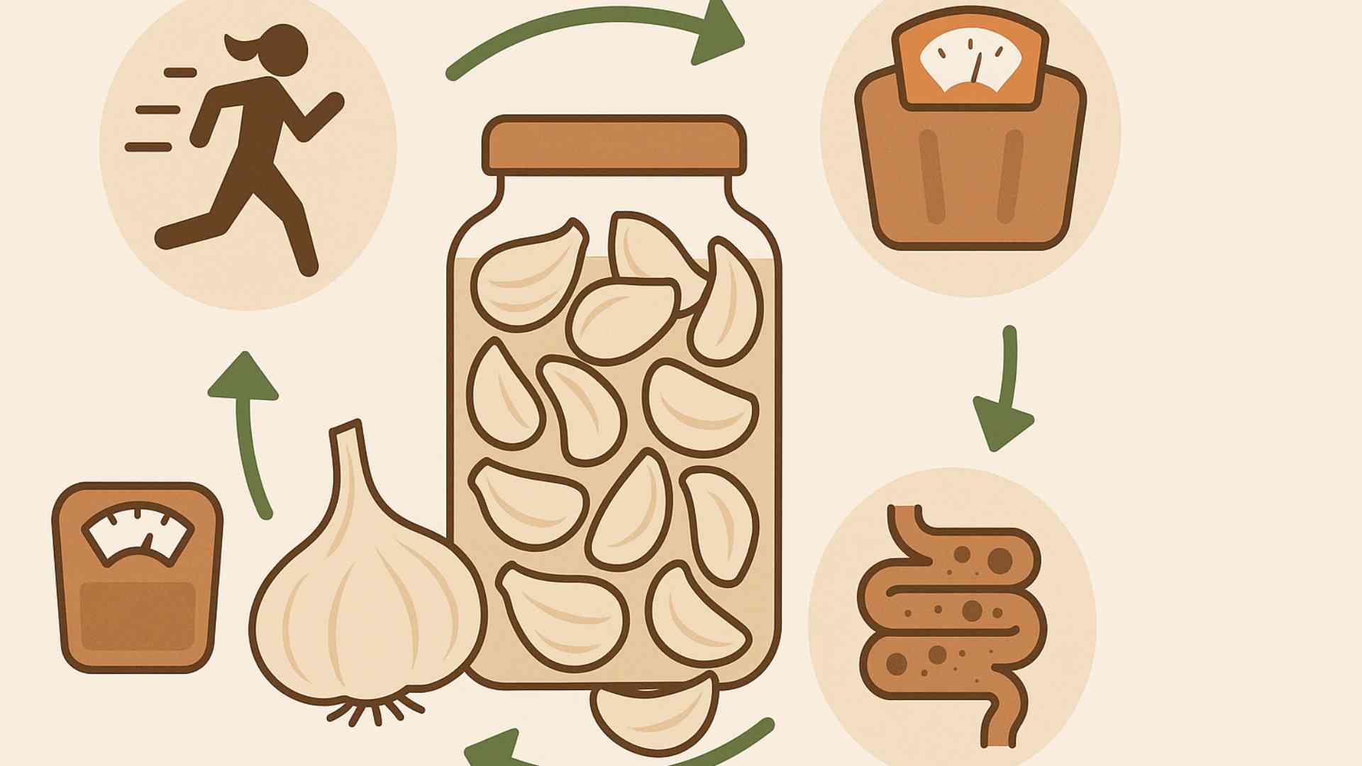 Soaked garlic helps lose weight effectively. Graphic photo: Hoang Loc
