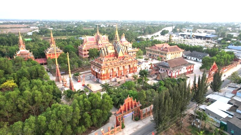 Kien truc doc dao tu nhung ngoi chua Khmer la diem tham quan, du lich duoc Ca Mau tung buoc khai thac. Anh: Nhat Ho
