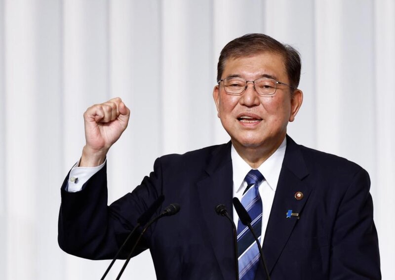 이시바 시게루 일본 총리. 사진: 신화통신