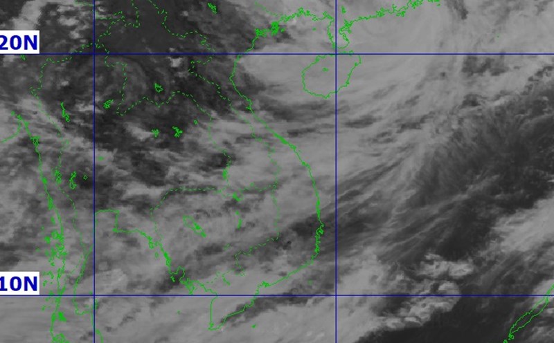 Typhoon No. 3 Wipha approaches mainland China. Satellite photo: NCHMF