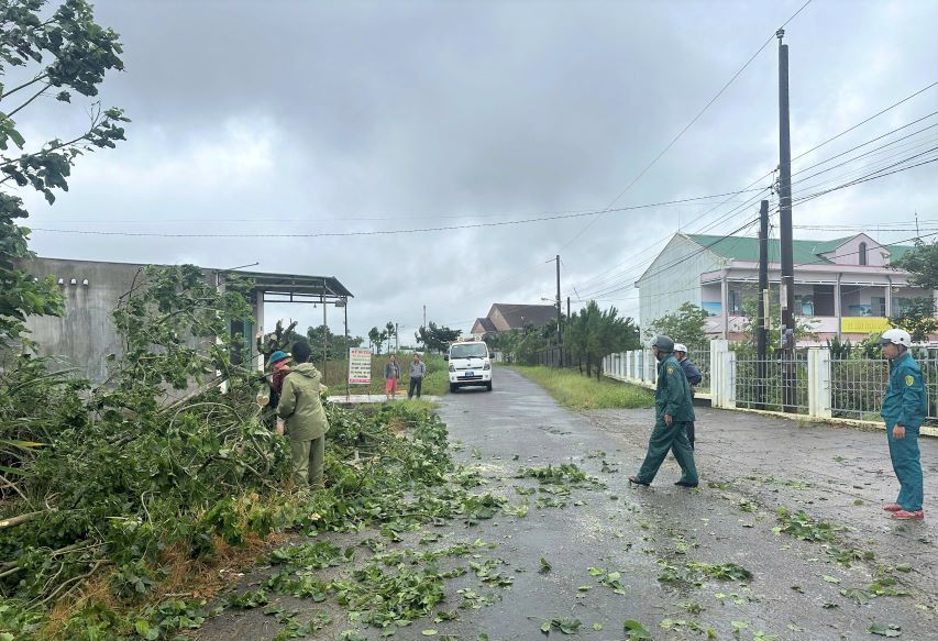 태풍의 복잡한 전개에 앞서 럼동성 인민위원회는 관련 부서와 부처에 적극적으로 대응할 것을 요청했습니다. 사진: Lam Hong