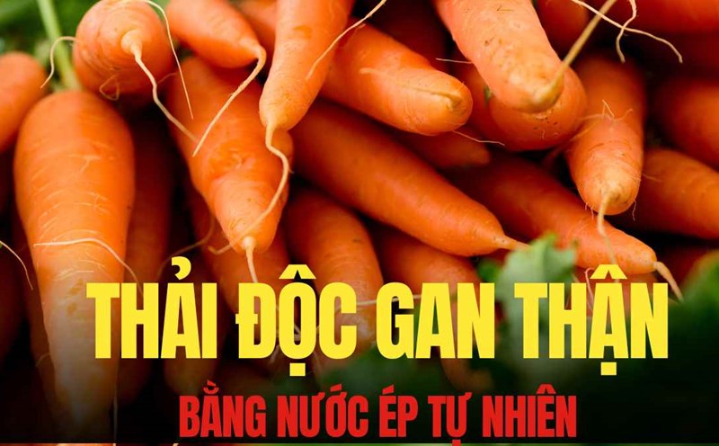 Carrots are rich in beta-carotene and vitamin A  essential nutrients for liver tissue regeneration and blood sugar regulation, which is an important factor for people with weak liver and kidneys. Graphics: Tra My