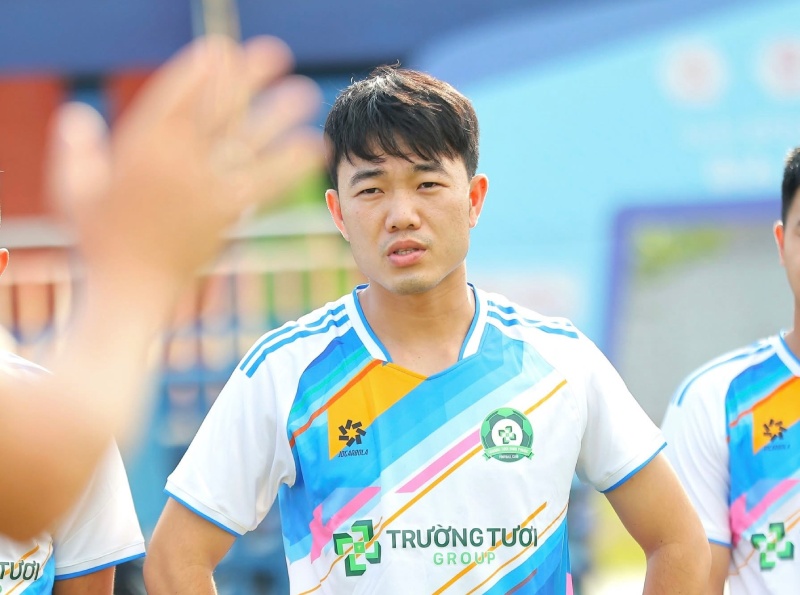 Midfielder Xuan Truong in Binh Phuoc shirt. Photo: BPFC