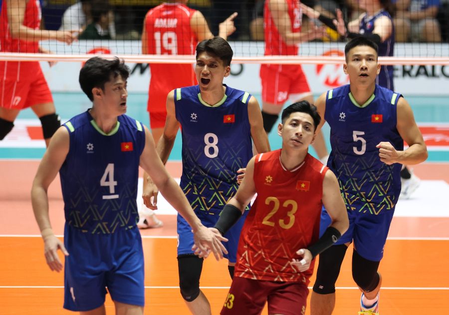 SEA V.League 2025 chung kien su tien bo vuot bac cua tuyen bong chuyen nam Viet Nam. Anh: Bong chuyen Viet Nam