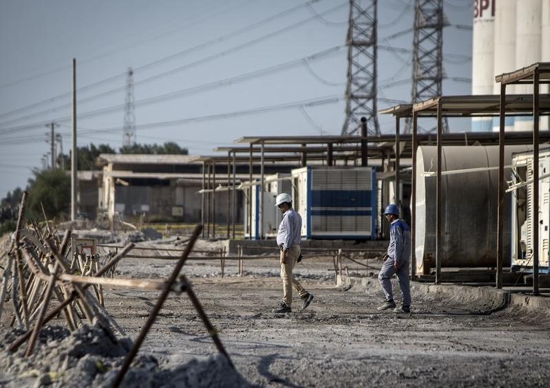 이란 부셰르바다의 원자력 발전소. 사진: 신화통신