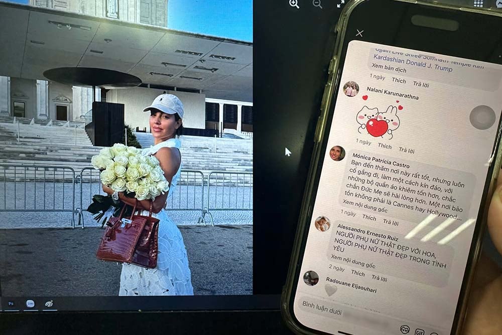 호날두 여자친구를 비난하게 만든 사진. 인물 인스타그램에서 캡처한 사진