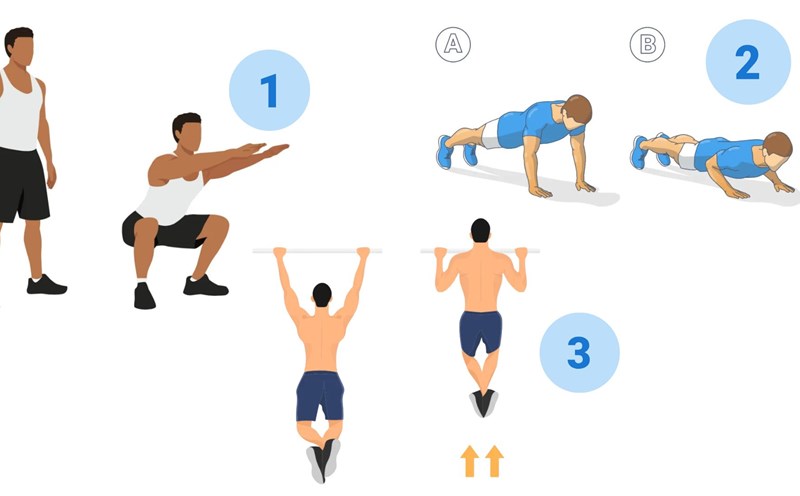 Daily exercise helps increase strength. Graphics: Thanh Thanh