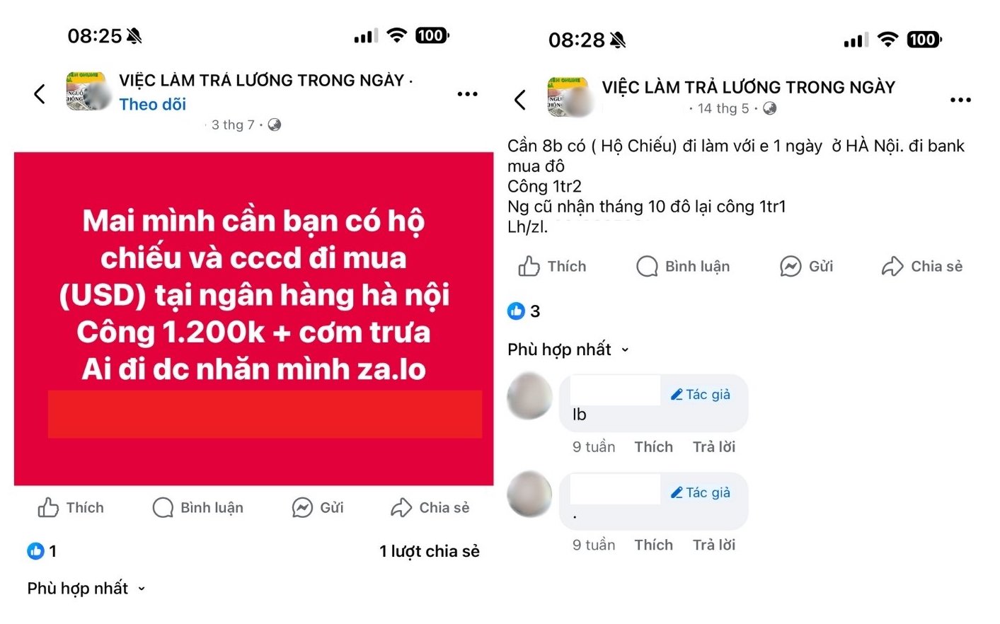 Mang xa hoi ram ro tuyen nguoi di xep hang mua USD, luong trieu dong moi ngay. Anh: Nhom PV