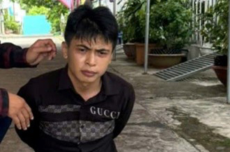 공안에 체포된 용의자 Phat. 사진: Tay Ninh 공안