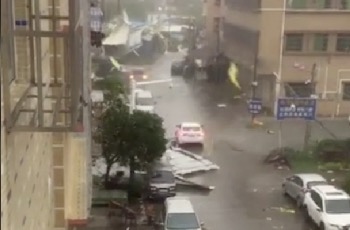 An area devastated by Typhoon Wipha in Guangdong Province, China. Photo: Xinhua