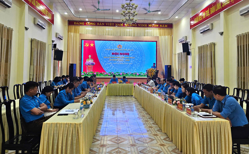 Hoi nghi Ban chap hanh lan thu Nhat, nhiem ky 2023-2028 cua LDLD tinh Lao Cai. Anh: Bao Nguyen