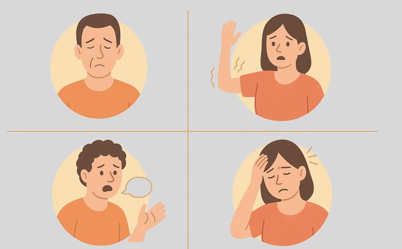 4 signs of about to have a stroke. Graphic photo: Hoang Loc