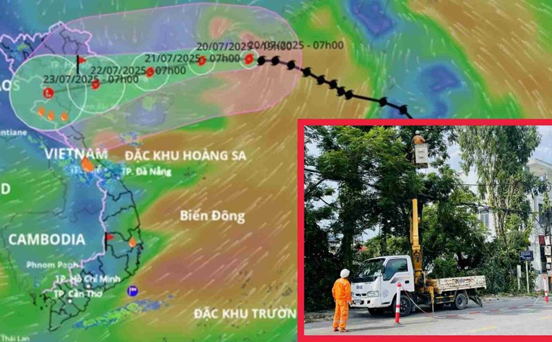 EVN sent a telegram requesting member units to urgently respond to storm No. 3 Wipha. Graphics: Thach Lam