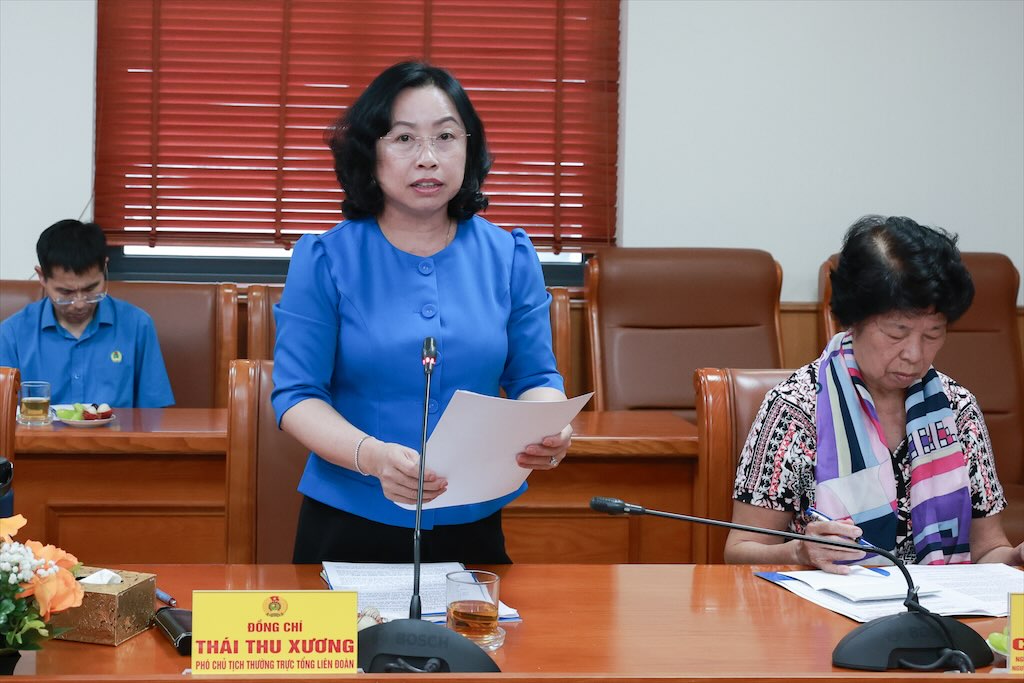Pho Chu tich Thuong truc Tong LDLDVN Thai Thu Xuong. Anh: Hai Nguyen