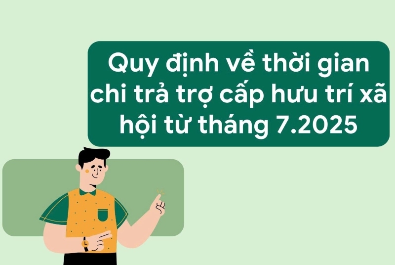 Before the 25th of each month, the People's Committee at the commune level shall base on the list of beneficiaries of social pension benefits in the area to withdraw the budget at the State Treasury and transfer it to the deposit account of the payment service organization, and at the same time transfer the payment list to organize payment services for beneficiaries in the following month. Graphics: Nam Duong