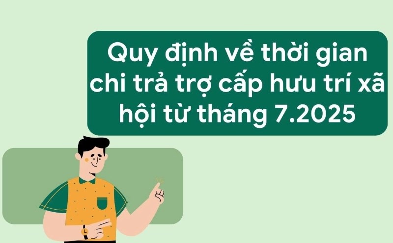 Before the 25th of each month, the People's Committee at the commune level shall base on the list of beneficiaries of social pension benefits in the area to withdraw the budget at the State Treasury and transfer it to the deposit account of the payment service organization, and at the same time transfer the payment list to organize payment services for beneficiaries in the following month. Graphics: Nam Duong