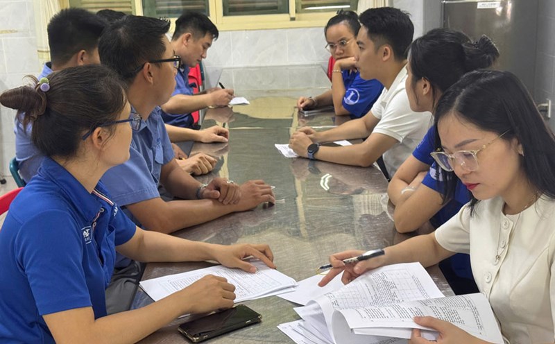 The Da Nang City Labor Federation surveyed businesses about life, employment, income, wages, and public opinion among workers. Photo: Tra Van