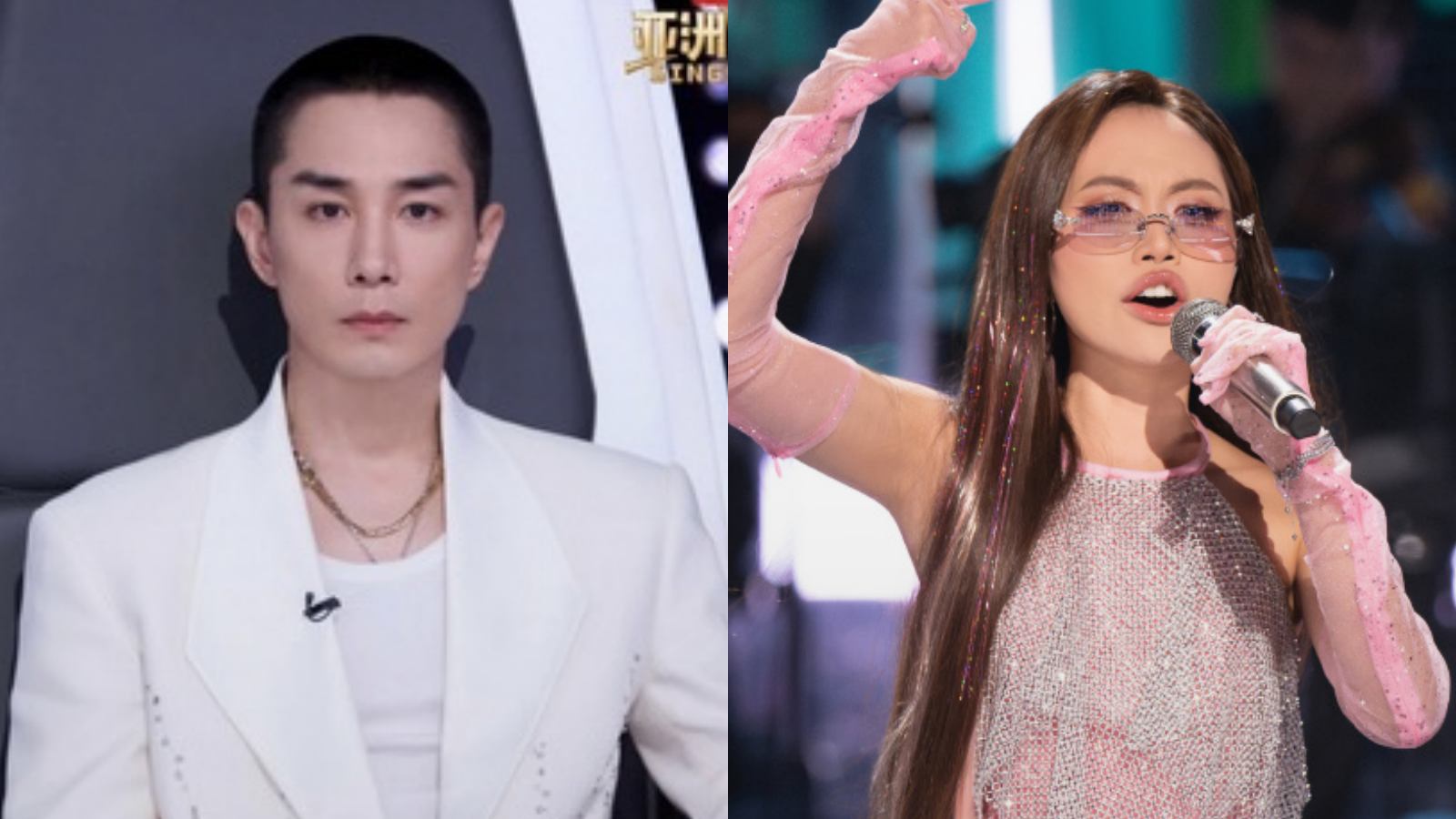 Phuong My Chi khong giao luu voi giam khao Lee Seung Hyun trong hau truong. Anh: NSX SIng! Asia