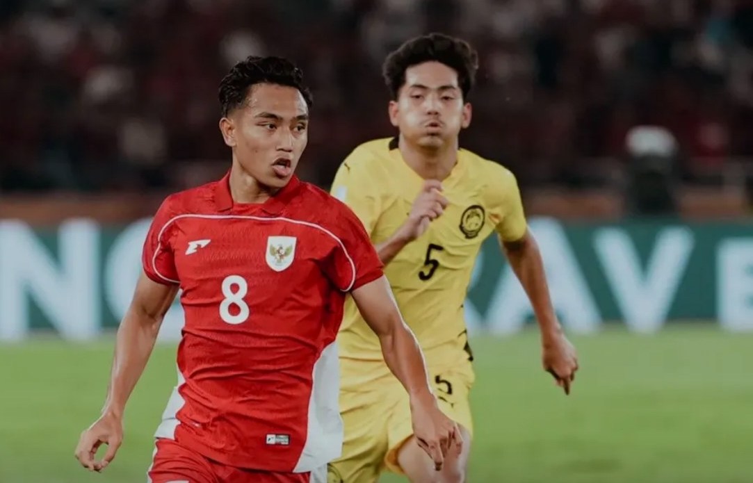 U23 Indonesia (red) won a ticket to the 2025 U23 Southeast Asian Semi-finals. Photo: PSSI