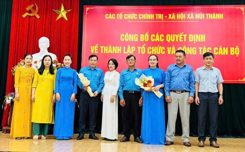 The Provisional Executive Committee of the Nui Thanh Ward Trade Union, Da Nang City. Photo: Tra Van
