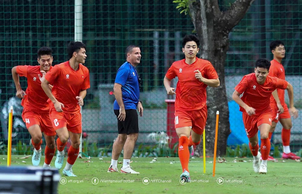 U23 Vietnam has the strongest force for the match against U23 Cambodia. Photo: VFF