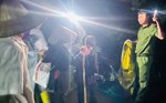 All night to help people evacuate from areas at risk of landslides and flash floods