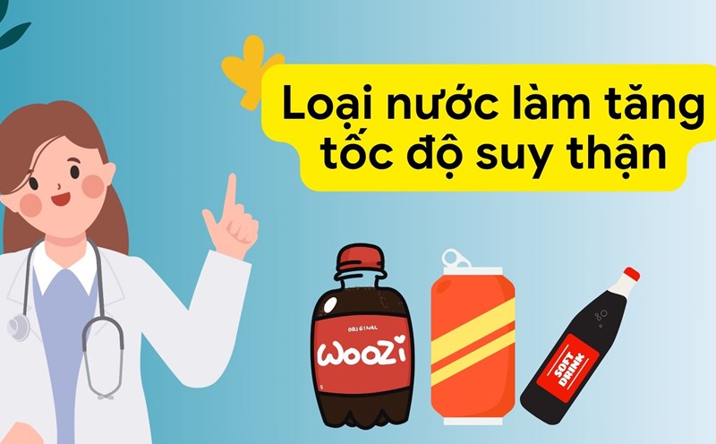 Regularly used soft drinks with gas will increase the rate of kidney failure. Graphic photo: Nguyen Ly