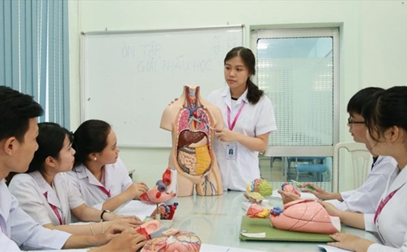 The floor score of the Vietnam Academy of Traditional Medicine is from 21 points. Photo: VLU