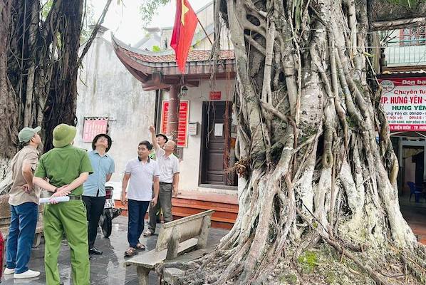 흥옌은 태풍 예방 계획을 긴급히 시행하고 있습니다. 사진: 포히엔 경찰서