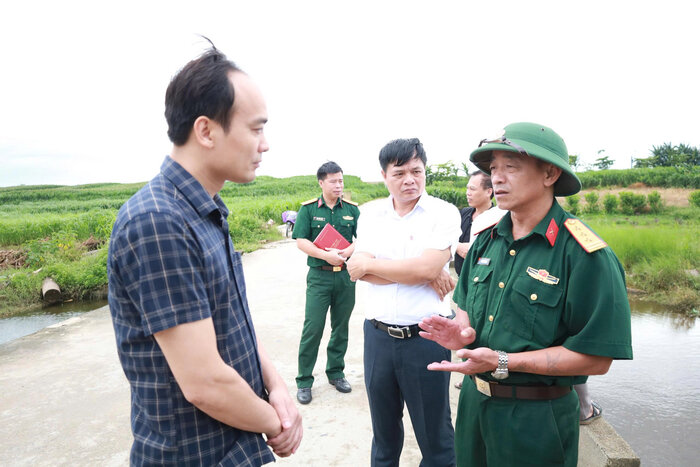 Bo Tu lenh Thu do kiem tra cong tac phong thu, ung pho voi bao tai xa dao Minh Chau. Anh: Truc Nhu