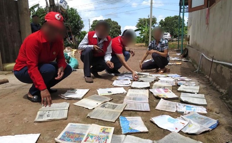 Decree 154/2025 has stipulated working time to calculate staff reduction allowances for the Chairman of the Commune Red Cross Society. Photo: Dak Lak Provincial Red Cross Society