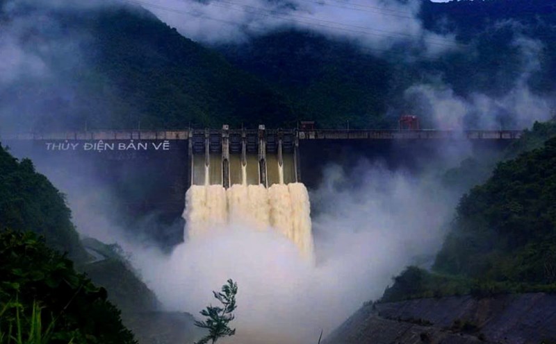 Nghe An proactively regulates reservoirs to ensure safety and prevent heavy rain due to the impact of storm No. 3. Photo: Duy Chuong.