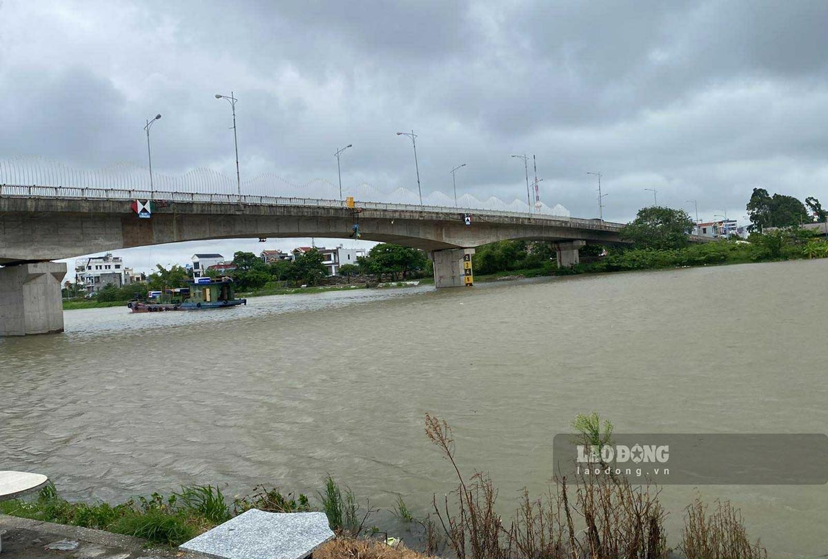 Tra Ly川(Hung Yen)の水位 PVは7月22日午前11時30分頃に記録しました。写真:Ha Vi