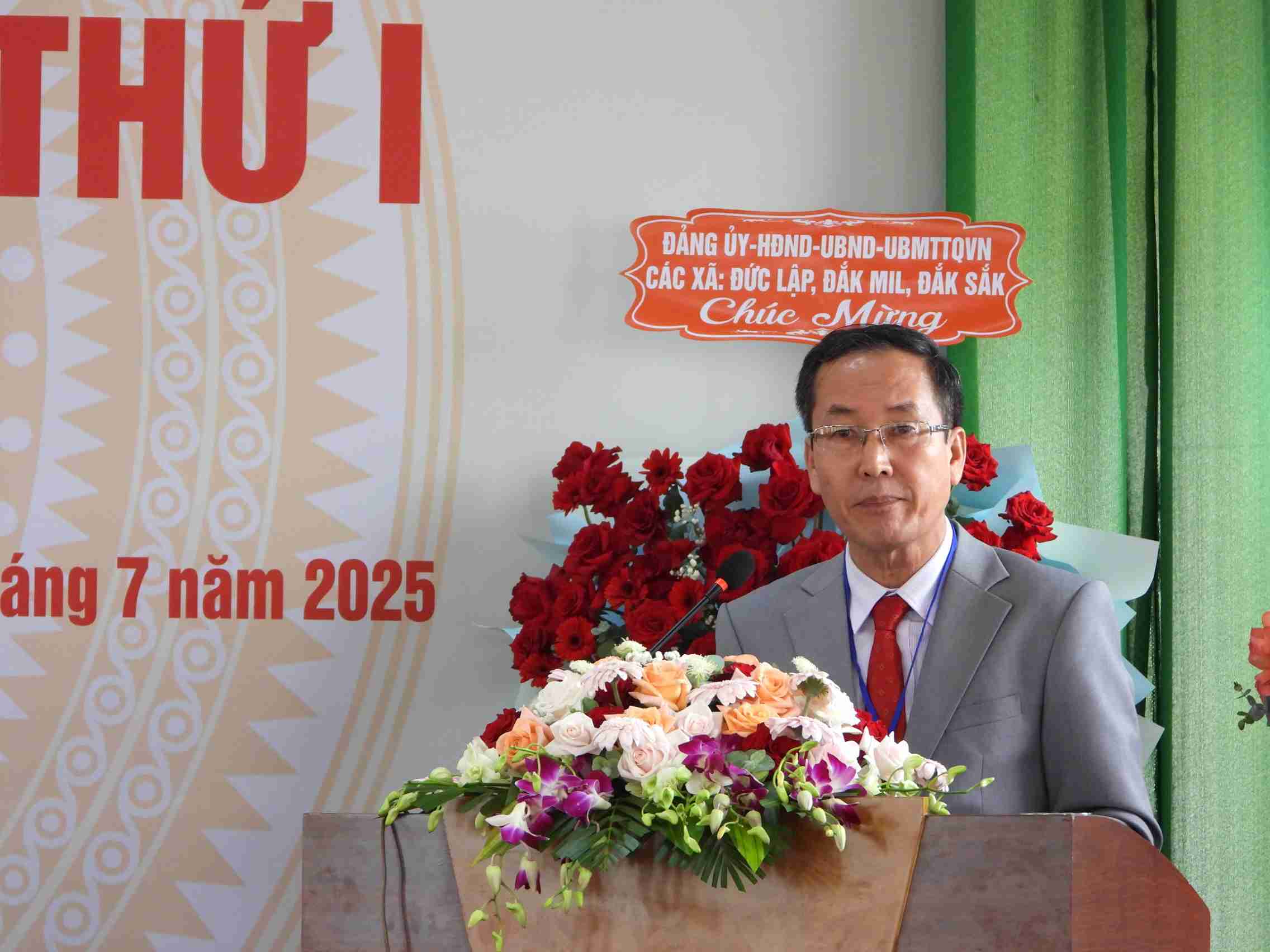 Truong Ban Noi chinh Tinh uy Lam Dong Huynh Ngoc Anh phat bieu. Anh: Bao Trung