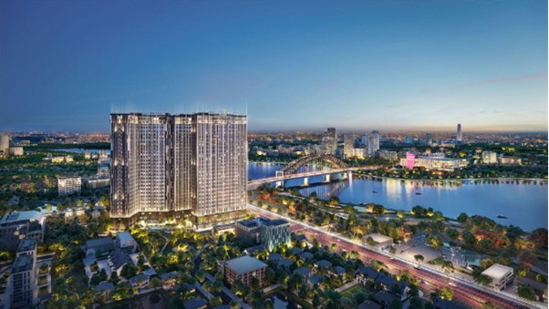 Toa thap River 3 - Block noi bat voi kien truc hien dai, so huu tam nhin panorama ra song Dong Nai tho mong. Anh: Fresia Riverside
