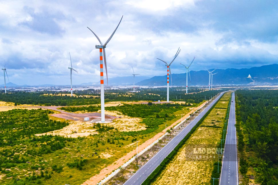 Gia Lai 지방의 풍력 발전 프로젝트. 사진: Dung Nhan