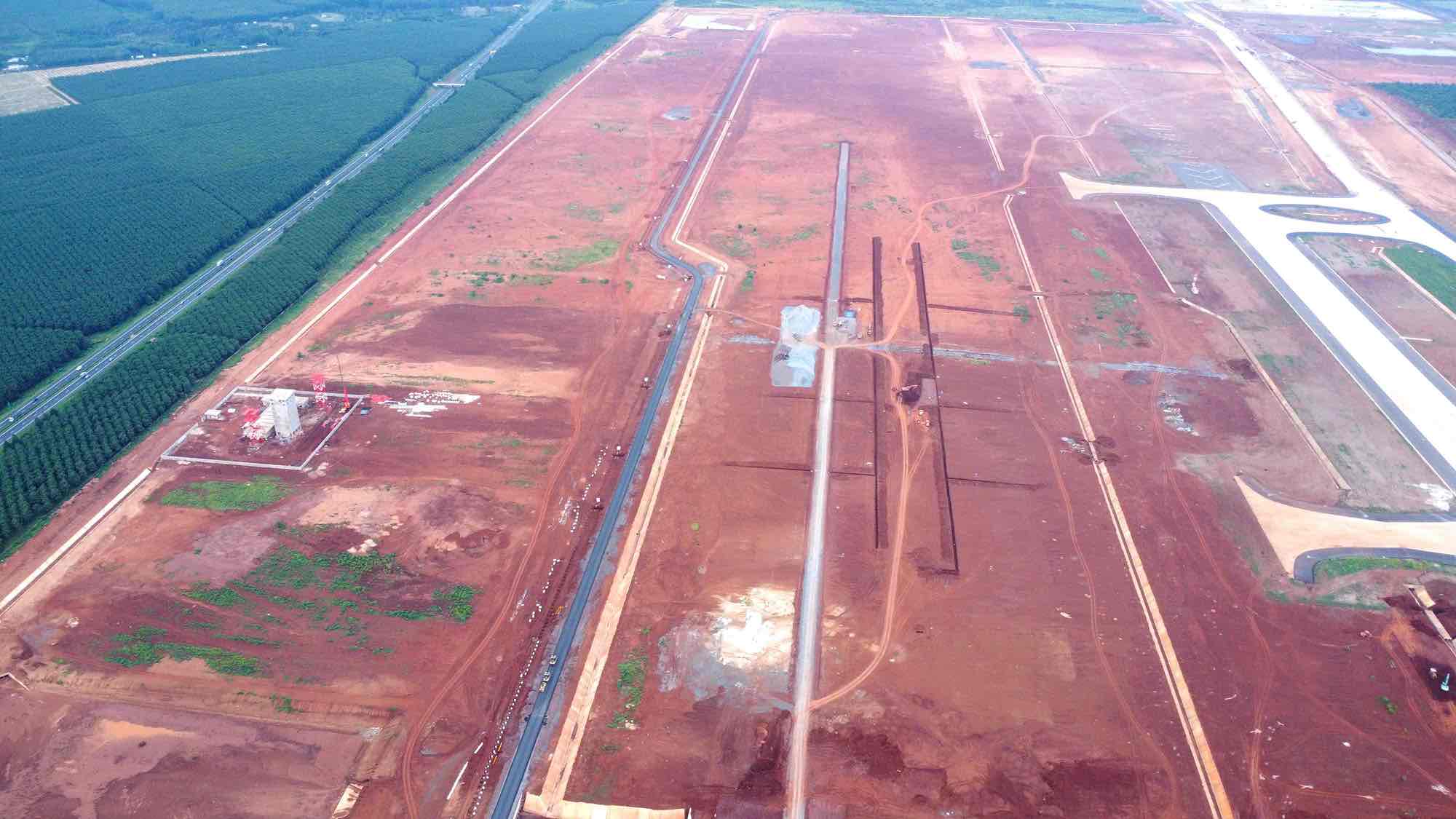 Dong Nai의 Long Thanh 공항 경계 울타리 지역. 사진: HAC