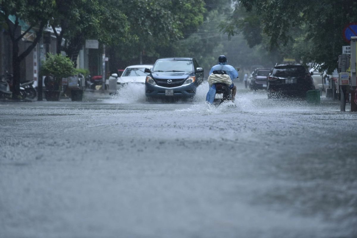 ストームNo. 3 Wiphaは、今日22.7でタンホアで大雨を引き起こしました。写真：Tran Lam