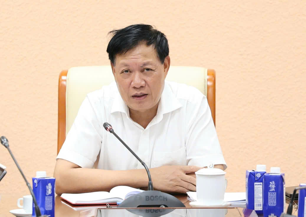 Thu truong Bo Y te Do Xuan Tuyen phat bieu. Anh: Bo Y te