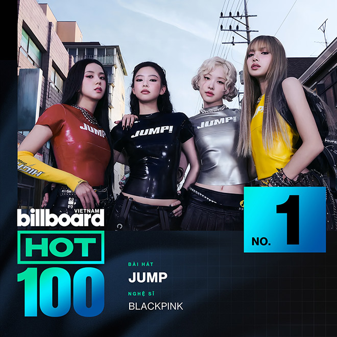Ca khuc “Jump” cua Blackpink nhanh chong leo len vi tri so 1 tai Billboard Vietnam Hot 100. Anh: Billboard Vietnam