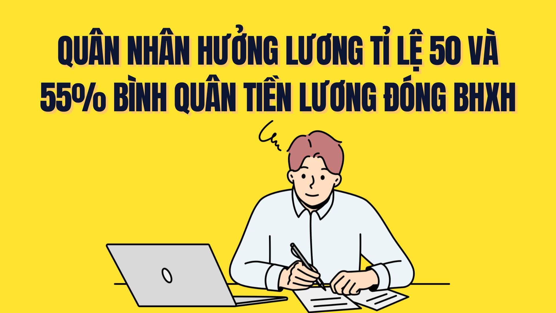 Quels militaires remplissent les conditions pour percevoir un salaire de 50 et 55 % de la moyenne salariale de l'assurance sociale? Graphique : Tra My
