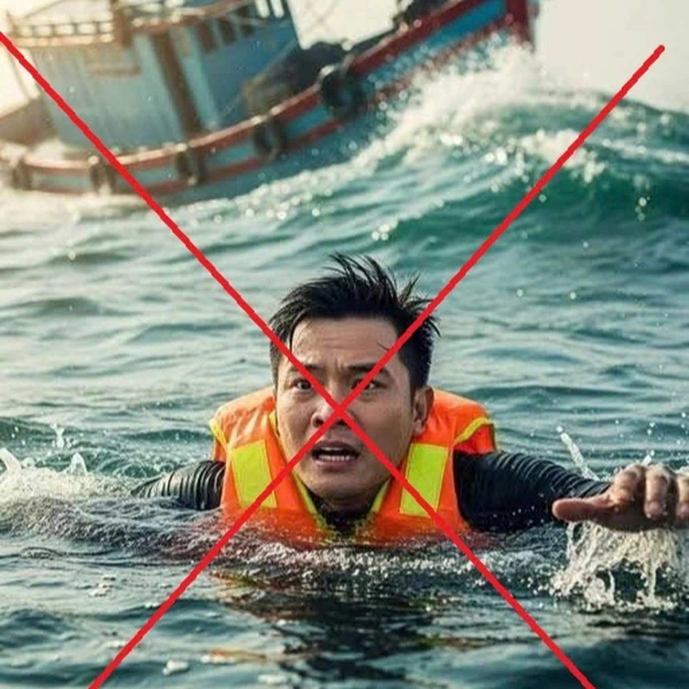 救助された船の転覆事故の犠牲者の画像は、AIによって作成された偽物です.