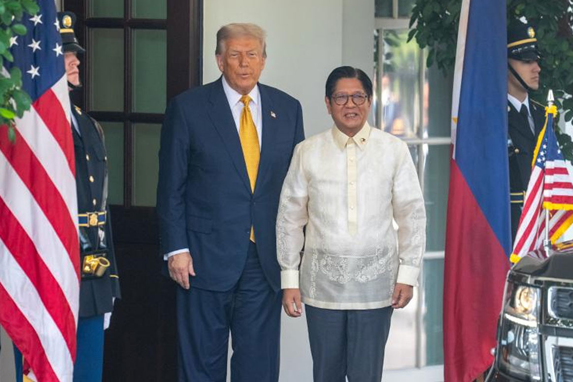 El presidente de los Estados Unidos, Donald Trump, y el presidente filipino, Ferdinand Marcos Jr, en la Casa Blanca, el 22 de julio. Foto: Xinhua