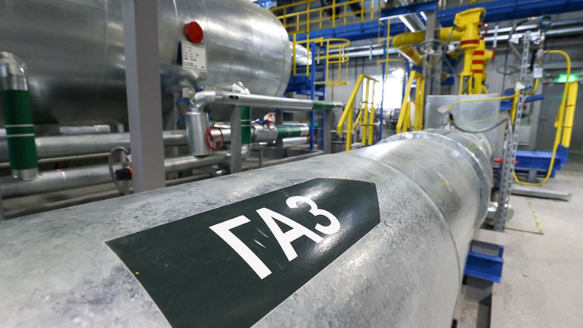 Mot tram thu gom khi dot tai mo dau khi cua Gazprom. Anh: TASS