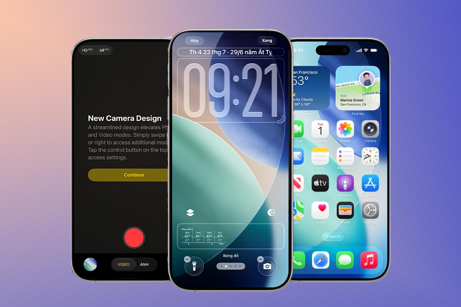 Apple refina el vidrio liquido, agrega una serie de caracteristicas inteligentes en iOS 26 beta 4. Grafico: Duong Anh